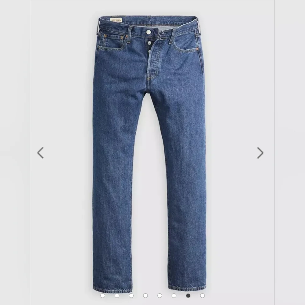 Levis 501 Original Fit Medium Wash Straight Leg Men's Jeans